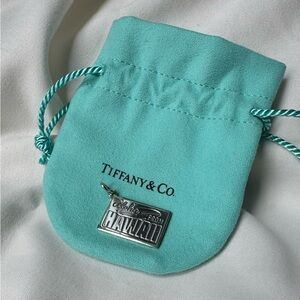 Tiffany & Co. Hawaii Postcard Charm for bracelet or Necklace Sterling 925 enamel